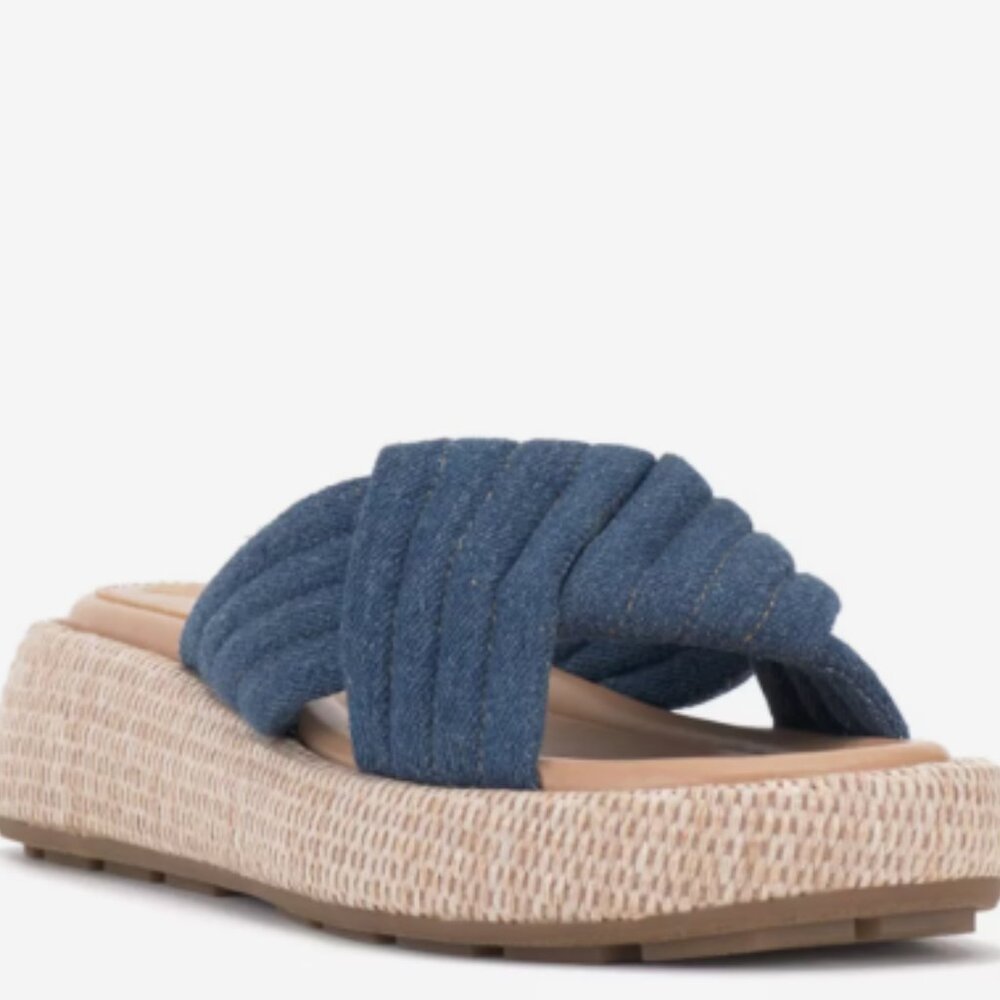 Vince Camuto Luesda Platform Sandal - Element Indgio (Denim Blue)